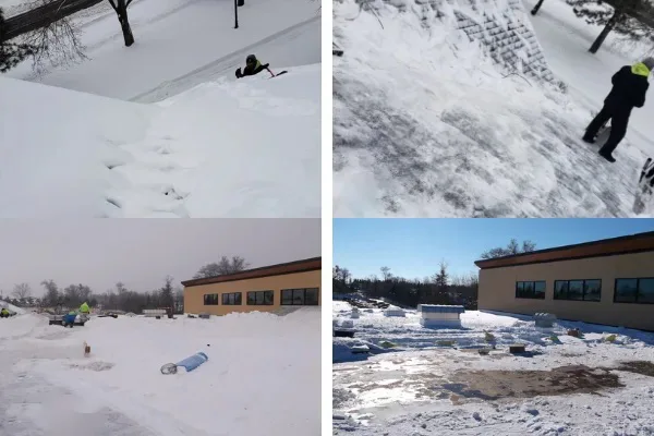 before after ice dam removal services in wasilla alaska